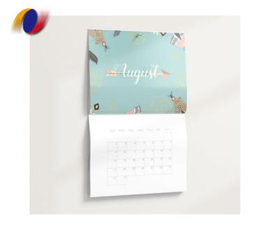 China paper & Promotional Cardboard Custom Cardboard Calendar Printing Wall Hanging Calendar for sale