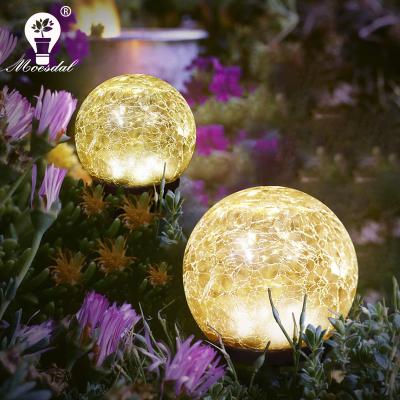 China Waterproof + Solar Light Led Solar Lawn Light Garden Yard Decoration Buried Light Christmas Outdoor Glass Ball Split Light for sale