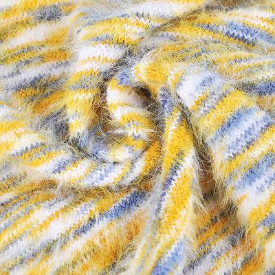 China Ring Spun The Factory Custom 5NM 100% Nylon Fancy Imitate Mink Hair Yarn Fancy Yarn For Clothes Space Scarf And Dye Knitting Yarn for sale