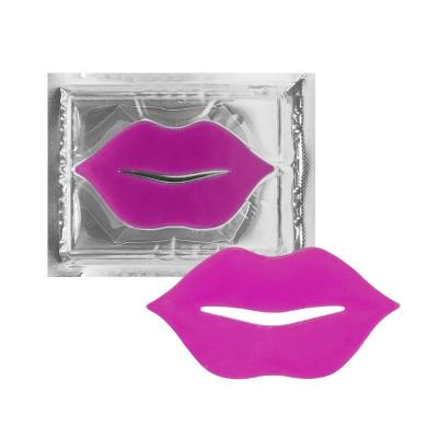 China Nourishing Wholesale Natural Crystal Hydrating Pink Lips Masks Private Label Collagen Gel Sleeping Hydrogel Collagen Lip Mask for sale