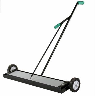 China Industry 40inch Handle Release Floor Sweeper Pemanant Magnetic Sweeper With Wheels for sale