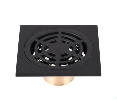 China Modern Black Floor Freshener Drain Factory Custom Brass Floor Drain for sale