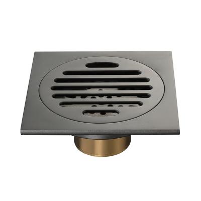 China Modern Black Bathroom Toilet Deodorizer Artifact Square Floor Drain for sale