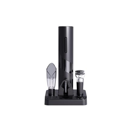 China Modern Kitchen Electric Wine Opener Set Automatic Wine Corkscrew Opener Set Kit for sale