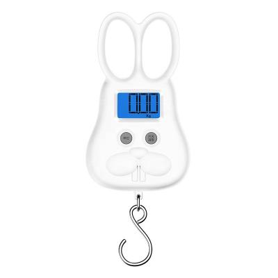 China Weight Measuring 50kg/10g Weight LCD Display Cartoon Scale Electronic Travel Luggage Hanging Portable Scale for sale