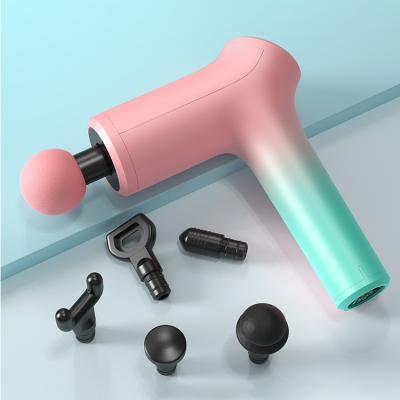 China 2021 Hot Selling Customized Deep Function Cordless Handle Gift Dropshipping Heating Muscle Massage Gun Deep Massager M02 for sale