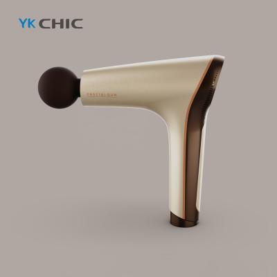 China Electronic Body Massage Gun Muscle 10 Speeds Positioning Touch Screen Percussion Massage Gun for sale