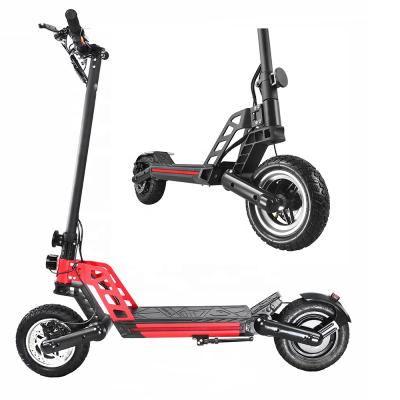 China Latest 800w Unisex E-scooter 18650 Battery 10 Inch Off Road Double Suspension Two Wheel Adult Electric Scooter for sale