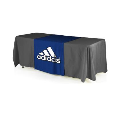 China Advertising And Promotion Polyester 4ft 6ft 8ft Trade Show Tablecloths Tablecloths Polyester 4ft 6ft 8ft Exhibition Fitted Spandex Tablecloth for sale