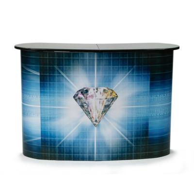 China Durable Portable Aluminum Sales Reception Trade Show Podium Promotion Counter for sale