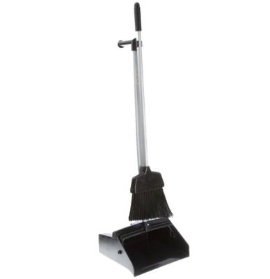 China High Quality Commercial Aluminum Hotel Household Indoor Outdoor Floor Handle Wind Proof Lobby Sweeping Dustpan & Angle Sweep Combination & Industrial Dustpan & Broom Set for sale