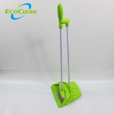 China EcoClean Home Household Wind Proof Floor Using Straight Lobby Quick Dustpan And Combined Sweep for sale