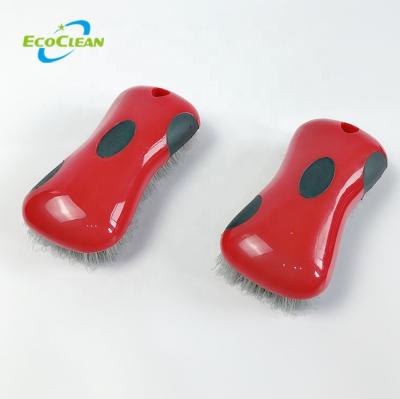 China Auto Wash Station PVC Hair Brush EcoClean Factory BSCI Car Wash Brush For Wheel Cleaning for sale