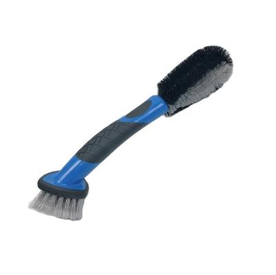 China Soft Wheel Brush EcoClean 2 in 1 Auto Car Alloy Hub Wheel Brush, Car Rim Cleaning Brush, Car Detailing Brush for sale