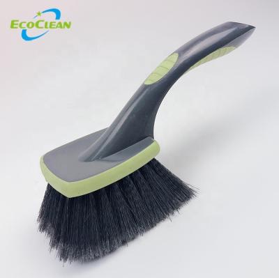 China Plastic Bristle EcoClean Selling Tip Soft Whole Car Tire Wheel Hub Hanging Car Mat Washing Brush Brush for sale