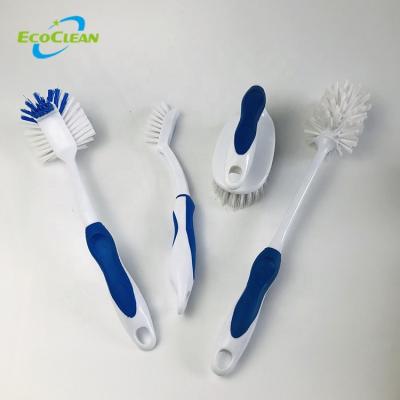 China EcoClean Factory BSCI Dish Wash Brush Bottle Cleaning Brush Viable Plastic Tile and Grout Scrub Playbrush for sale