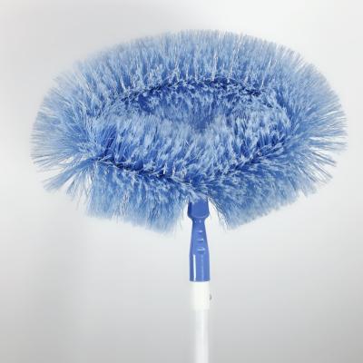 China EcoClean Sustainable Manufacturing PVC or PET Telescopic Bristle Ceiling Brush for Wall Spider Fan Cleaning for sale