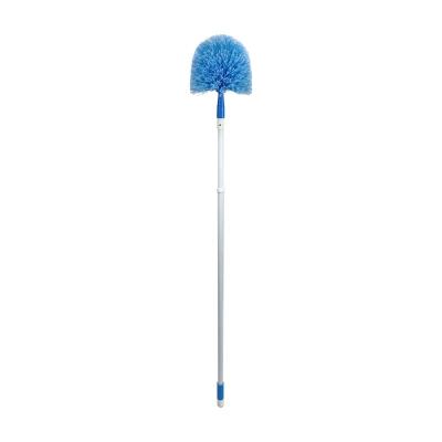 China Ceiling Cleaning EcoClean Factory BSCI Telescopic Handle PVC Hair Cobweb Duster, Cleaning Cloth, Soft Fiber Cobweb Duster for sale