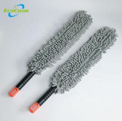 China Car Dust Cleaning EcoClean Factory BSCI Microfiber Flexible Flat Chenille Duster for sale