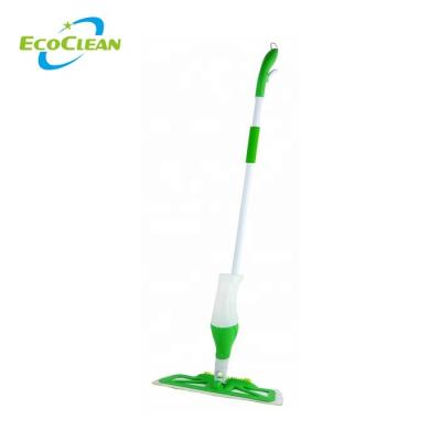 China Sustainable Factory Direct Hot Sale EcoClean Microfiber Reveal Wet Spray Floor Mop With Brush for sale