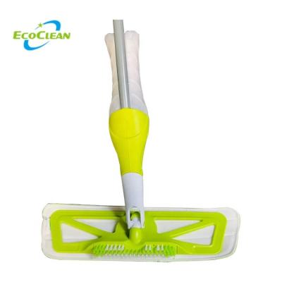 China Sustainable Factory New Design EcoClean Foldable Reveal Spray Mop With PP Broom For Home Kitchen Floor Tiles Cleaning for sale