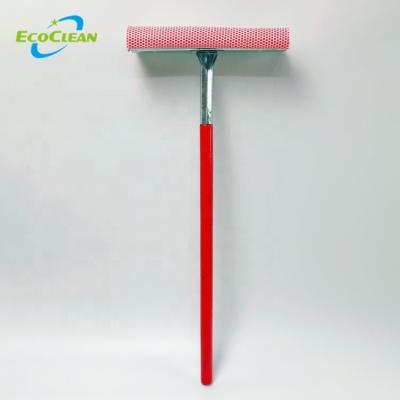 China Sustainable EcoClean China BSCI Handle Glass Car Window Cleaning Wooden Cleaner Rubber Squeegee for sale