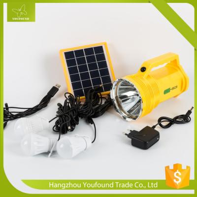 China BN-9828 Rechargeable Solar Panel LED Torch Solar System for sale