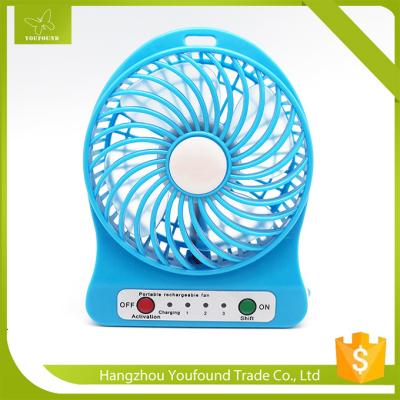 China BS-5500 Lithium Battery USB Rechargeable Mini Table Battery Fan for sale