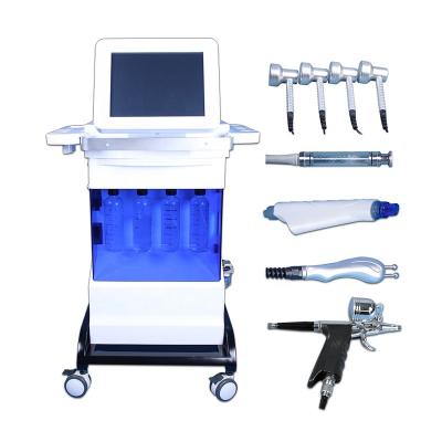 China Water Dermabrasion, Microdermabrasion Hair Removal Diamond 9 in 1 Hydra Dermabrasion Microcurrent Micro Dermabrasion Water Oxygen Machine for sale