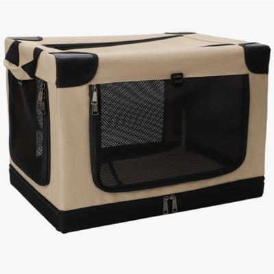 China Hot Selling Portable Dog Breathable Cat Travel Carrier Wholesale Foldable Breathable Carrying Cage Large for sale