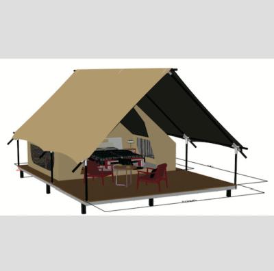 China Luxury Waterproof Safari Tent Glamping Tent for sale