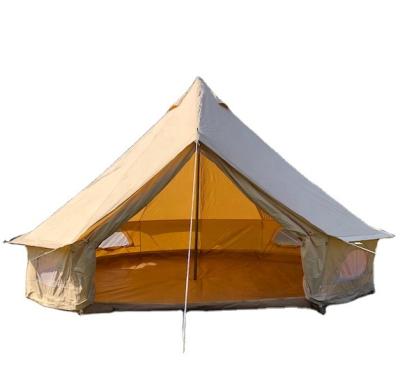 China Waterproof And Rust Resistant Tent Bell Safari Camp Outing Yurt Hiking Equipment With Chimney for sale