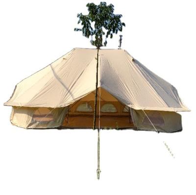 China Luxury tent 100% waterproof and rustproof brand Feelife double roof canvas heavy duty cotton safari tent for sale for sale