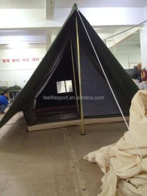 China Steel Tube Canvas Military Camping Tents for sale