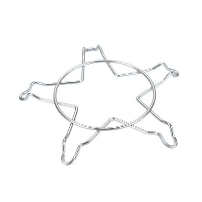 China Sustainable Stainless Steel Kitchen Tools Steam Rack Creative Five-pointed Star Steam Rack Multifunctional Can Be Double-sided Pot Rack for sale