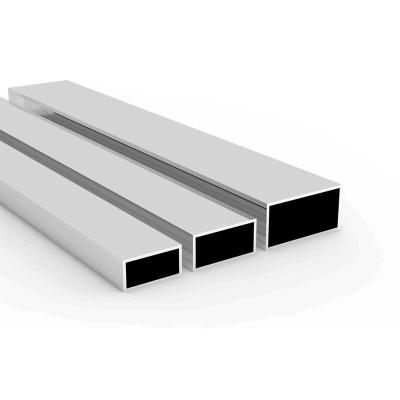 China Decorations Standard Aluminum Profile 6063 Rectangular T5 Aluminum Extrusions Square Tube Profile for sale