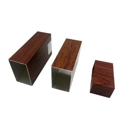 China Decorations Professional Custom Window Profiles Door Frame Wood Grain Aluminum Profile for sale