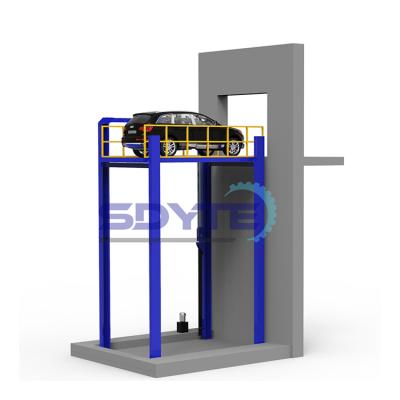 China Post Car Lift Four 4 Car Lift Outdoor Car Equipment Lift Platform Vertical Car Lift 3000kg for sale