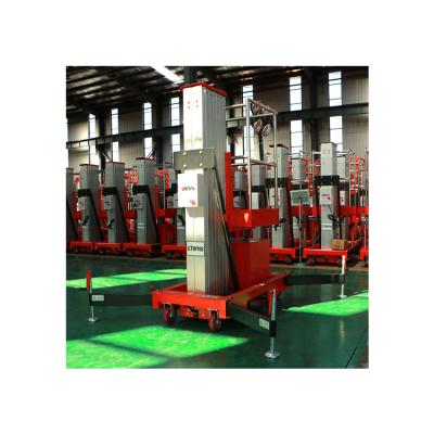 China Good Quality Hotels Platform Lift Single Platform Aerial Work Aluminum Mast Ladder for sale