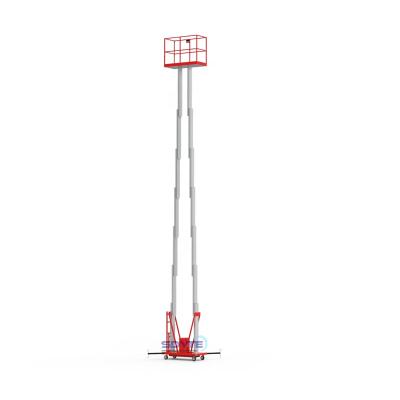 China Hotels Sincerely Trade Assurance Vertical Aerial Work Platform One Man Mast Lift For Sale for sale