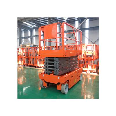 China Building Material Shops This Approved Scissor Man Lift Aerial Work Hydraulic Electric Self Propelled Scissor Lift for sale