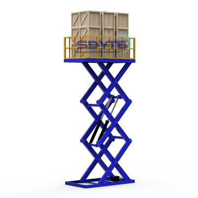 China Advertising company 2000kg scissor lift table for warehouse for sale