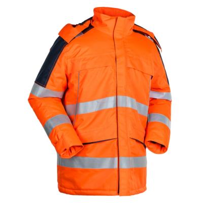 China EN14116 EN1149-5 EN20471 EN343 EN14058 High Visibility Coat Reflective Jacket For Man Waterproof Reflective Jacket Work Wear for sale