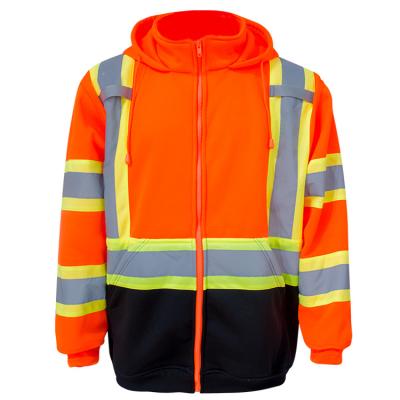 China High Work Protection Visibility Work Wear Hoodie Safety Clothing Vis Reflective Vis Reflective Work Wear for sale