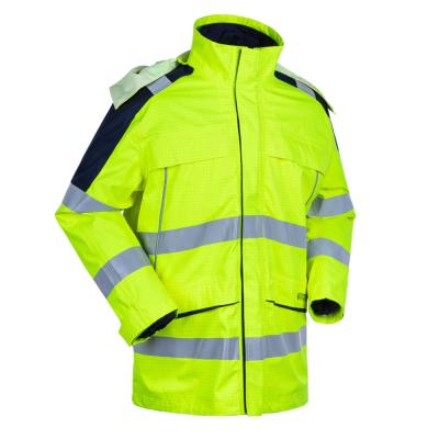 China EN11612 EN11611 EN1149-5 EN61482 EN13034 EN20471 EN343 EN14058 Hi Factory Outlet Winter Work Wear Custom Vis Jackets Reflective Safety Clothing Jacket Waterproof Reflective Wear for sale