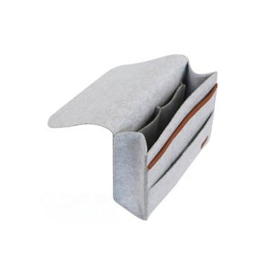 China Hanging Bedside Felt Viable Wholesale Viable Sofa Chair Storage Bags Organizer for sale