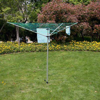 China Telescopic Camping Free Standing Clothes Dryer ABS And Powder Steel Rotary Airer 3AM 40m Rotary Airer Clothes Rack Dry Hanger for sale