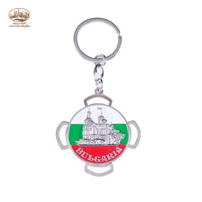 China Wholesale high quality custom shape fashion bulgari acrylic key chain souvenirs for sale