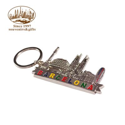 China Cheap Custom Fashion Barcelona Tritium Element Keychain for sale