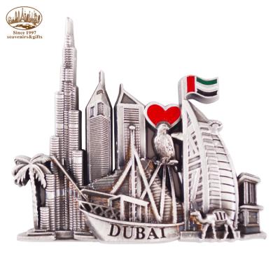 China High Quality Metal Souvenir Fashion Custom 3 d Dubai Zinc Alloy Fridge Magnets for sale